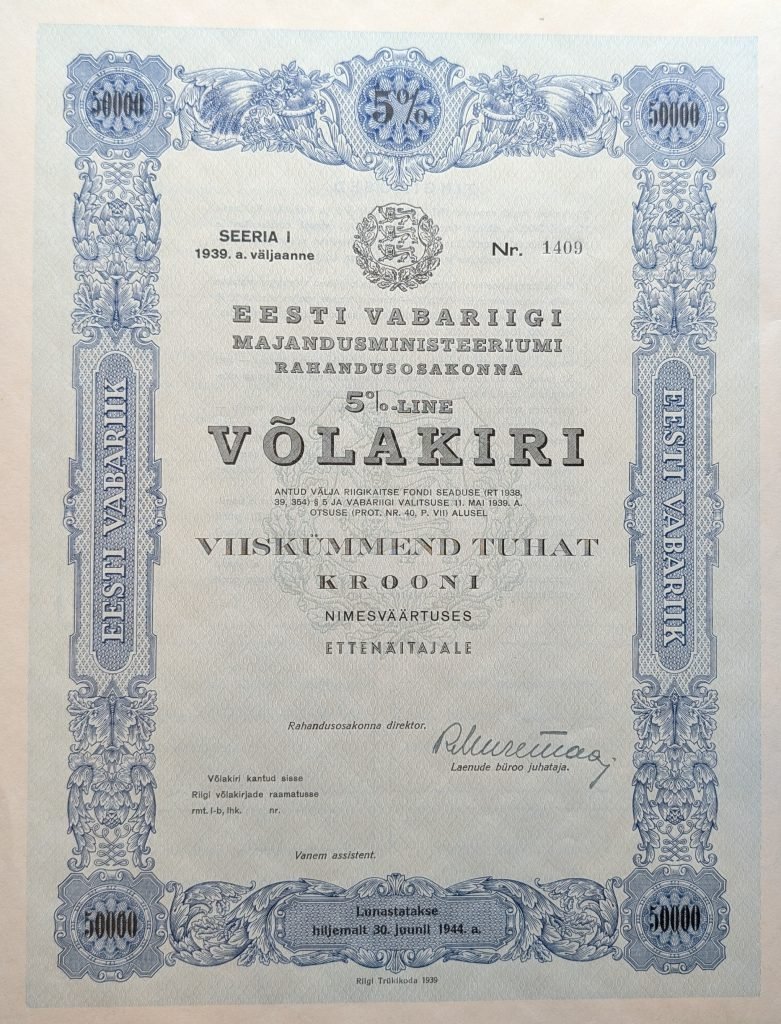 Väärtpaberid 1918–1940